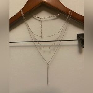 Dynamite pinkish gold Drop necklace